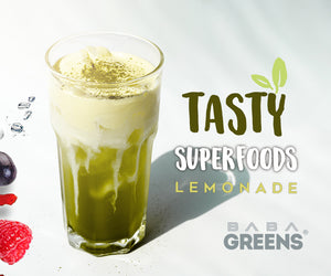 Baba Greens tasty superfoods lemonade